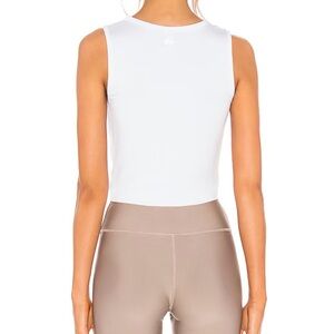 Women’s Alo Yoga Cover Tank Twist Front Cropped Blue Size Large